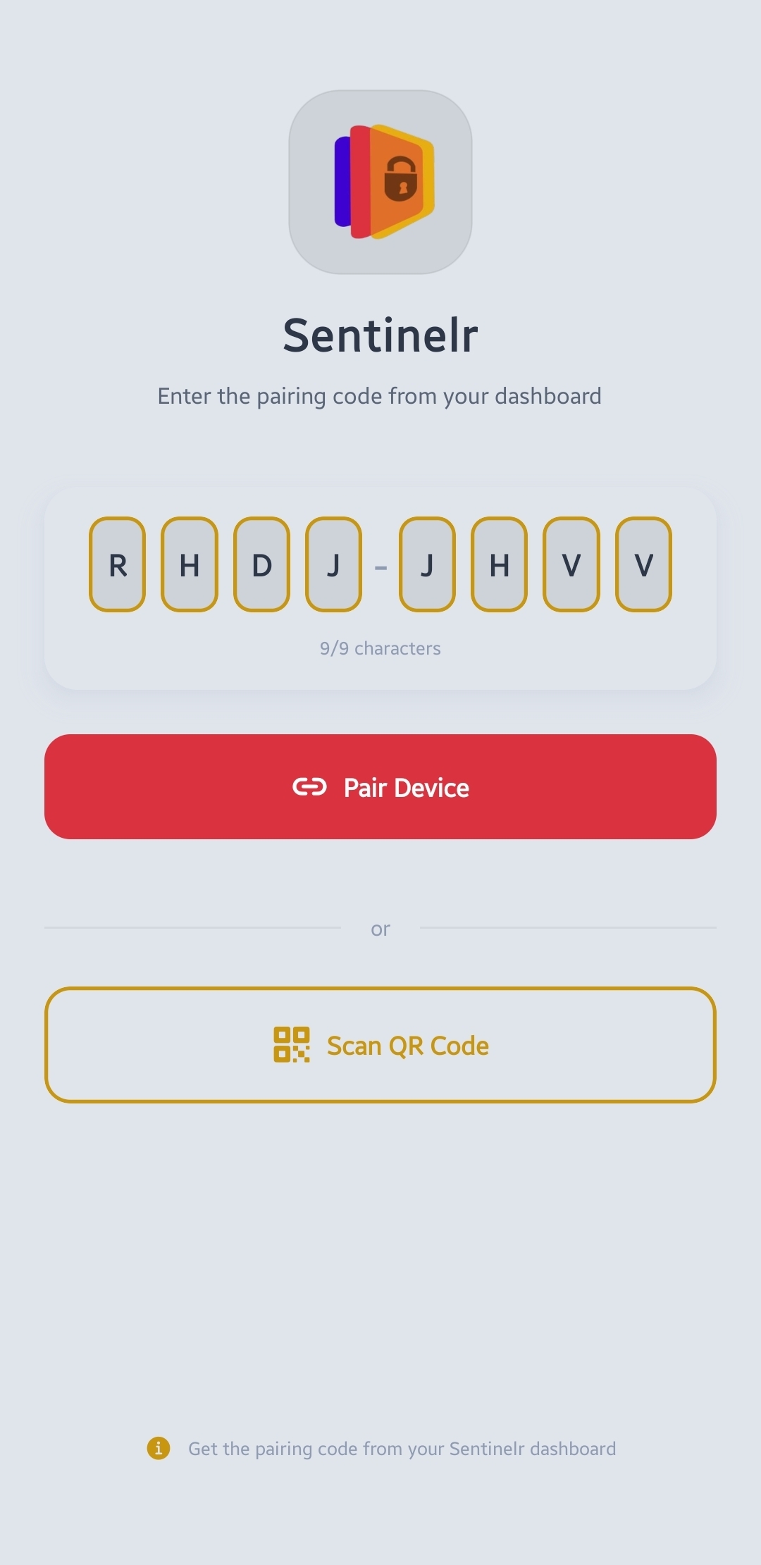 Pair The Mobile device